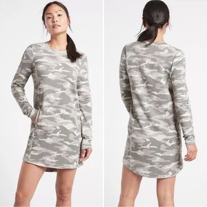Athleta | gray camo dress size medium